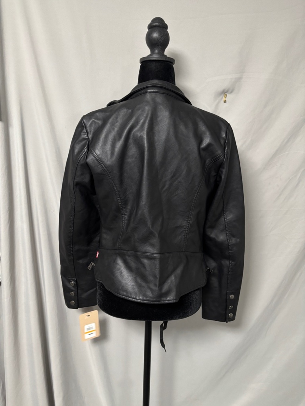 Levi Faux Leather Racer Jacket - Picture 3 of 4